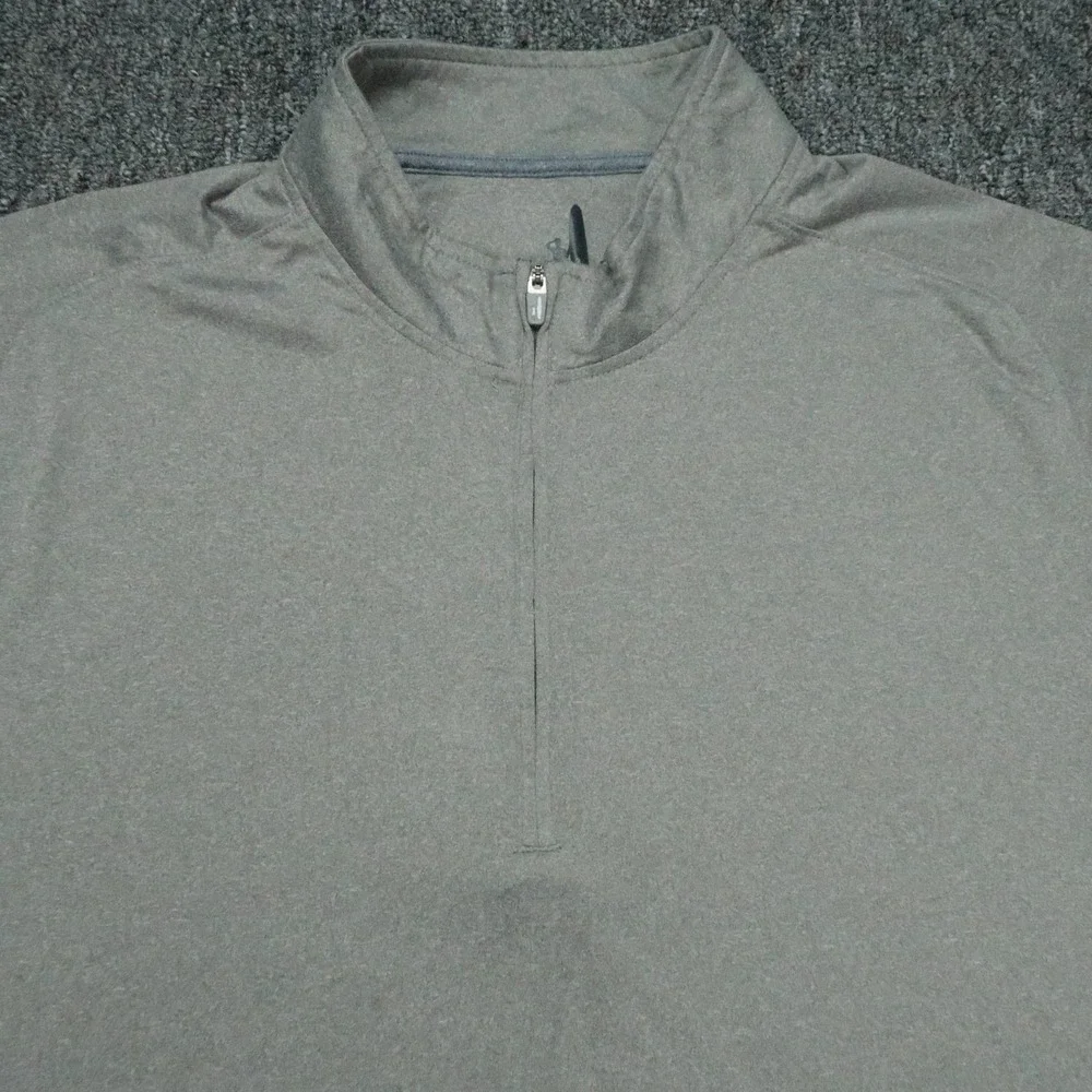 johnnie O Pullover Mens XXL Gray Flex Quarter Zip Pullover Quarter Athletic